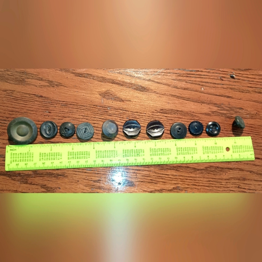 Vintage plastic buttons